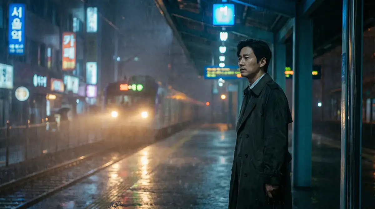 韩国伦理电影经典场景 - 雨夜车站，山村老尸3恶灵缠身 馆藏影像